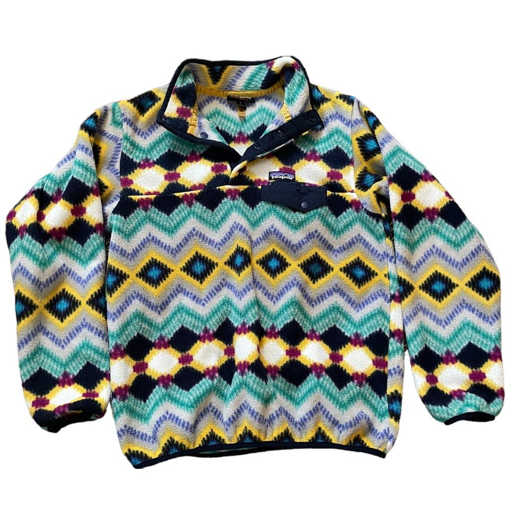 PATAGONIA [SYNCHILLA AZTEC FLEECE PULL OVER SWEATER]  || SIZE M ||